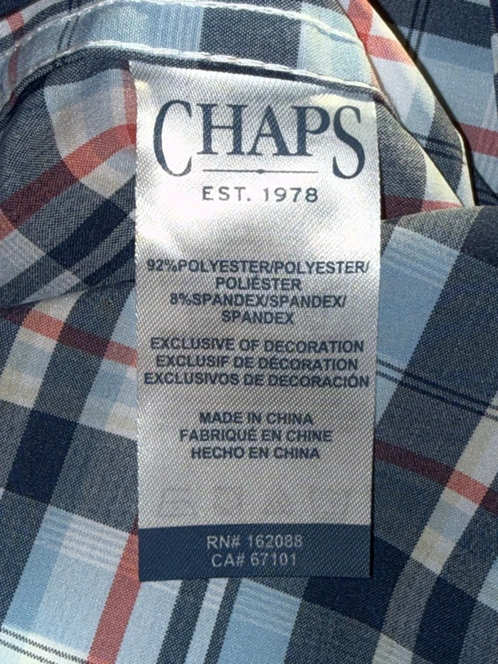 Chaps Everyday Performance button down, Size Medium - Picture 8 of 8